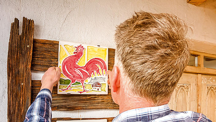 Il logo del marchio "Gallo Rosso"